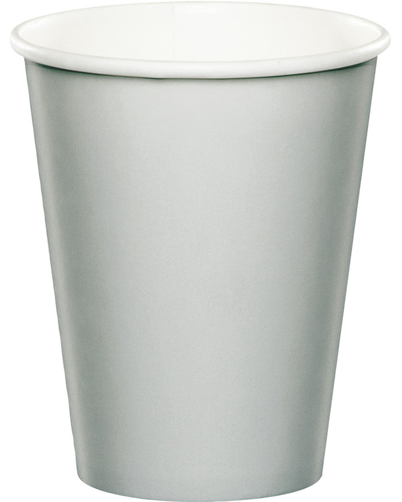 Shimmering Silver Party Supplies - Silver Tableware Range Assorted Wedding Party - Picture 3 of 5