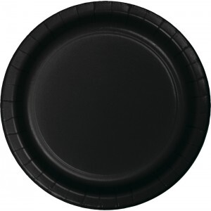 Black Velvet Party Tableware Range cups plates napkins cutlery tablecover - Picture 2 of 5