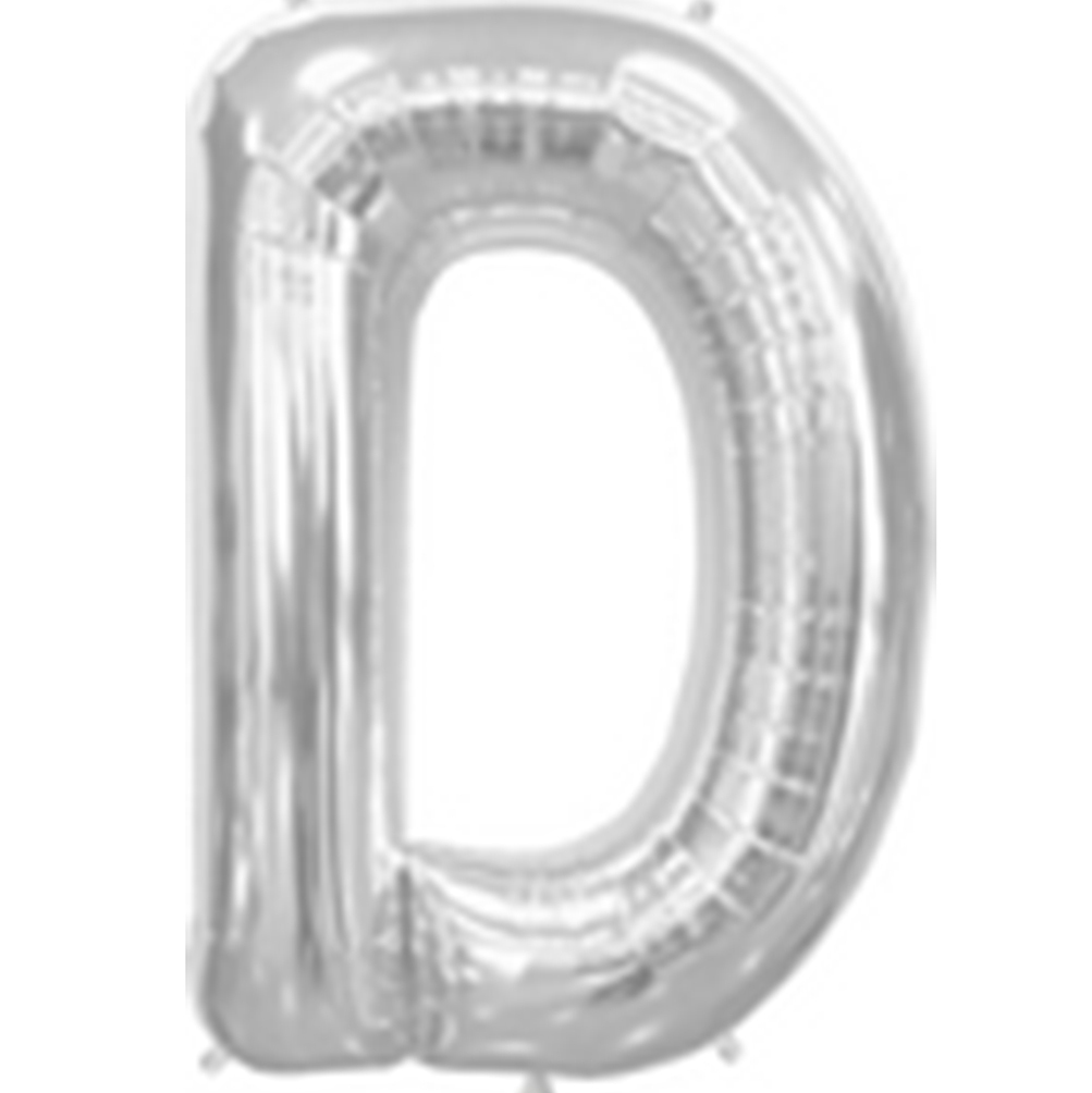Silver Balloon Party Supplies - Large Letters A-Z 86cm Foil Shiny Balloons - Picture 6 of 28