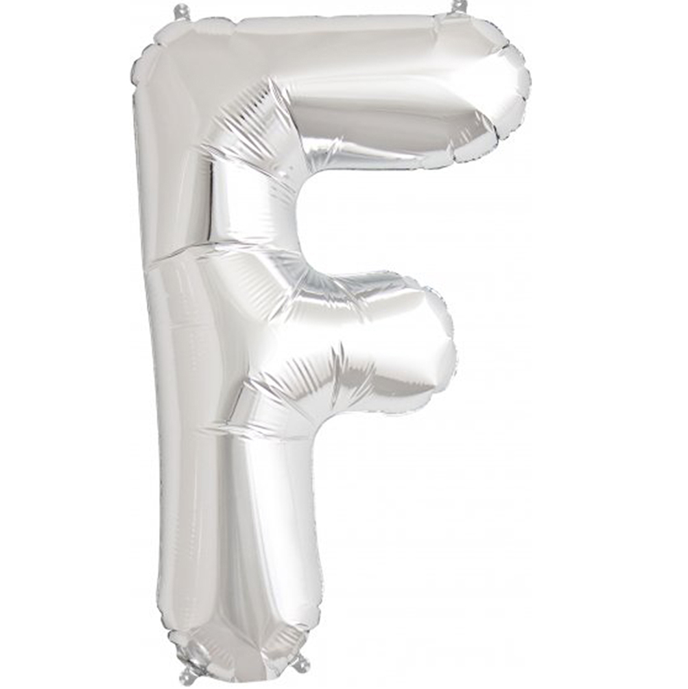 Silver Balloon Party Supplies - Large Letters A-Z 86cm Foil Shiny Balloons - Picture 8 of 28