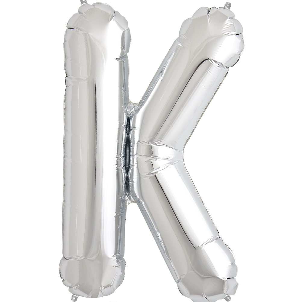 Silver Balloon Party Supplies - Large Letters A-Z 86cm Foil Shiny Balloons - Picture 13 of 28