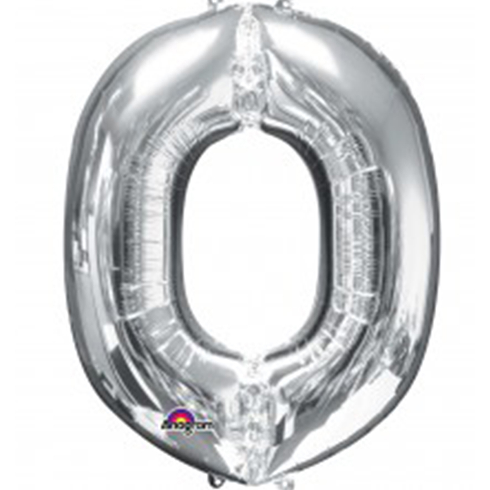 Silver Balloon Party Supplies - Large Letters A-Z 86cm Foil Shiny Balloons - Picture 17 of 28
