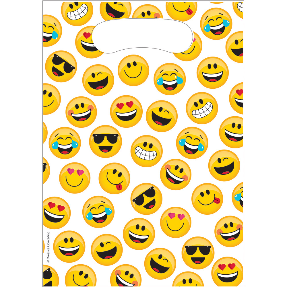 Show Your Emojions Emoji Loot Bags 8 Pack Perfect Party Supplies