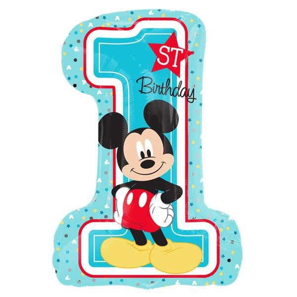 Mickey Mouse 1st Birthday Party Supplies Shaped Balloon Decoration