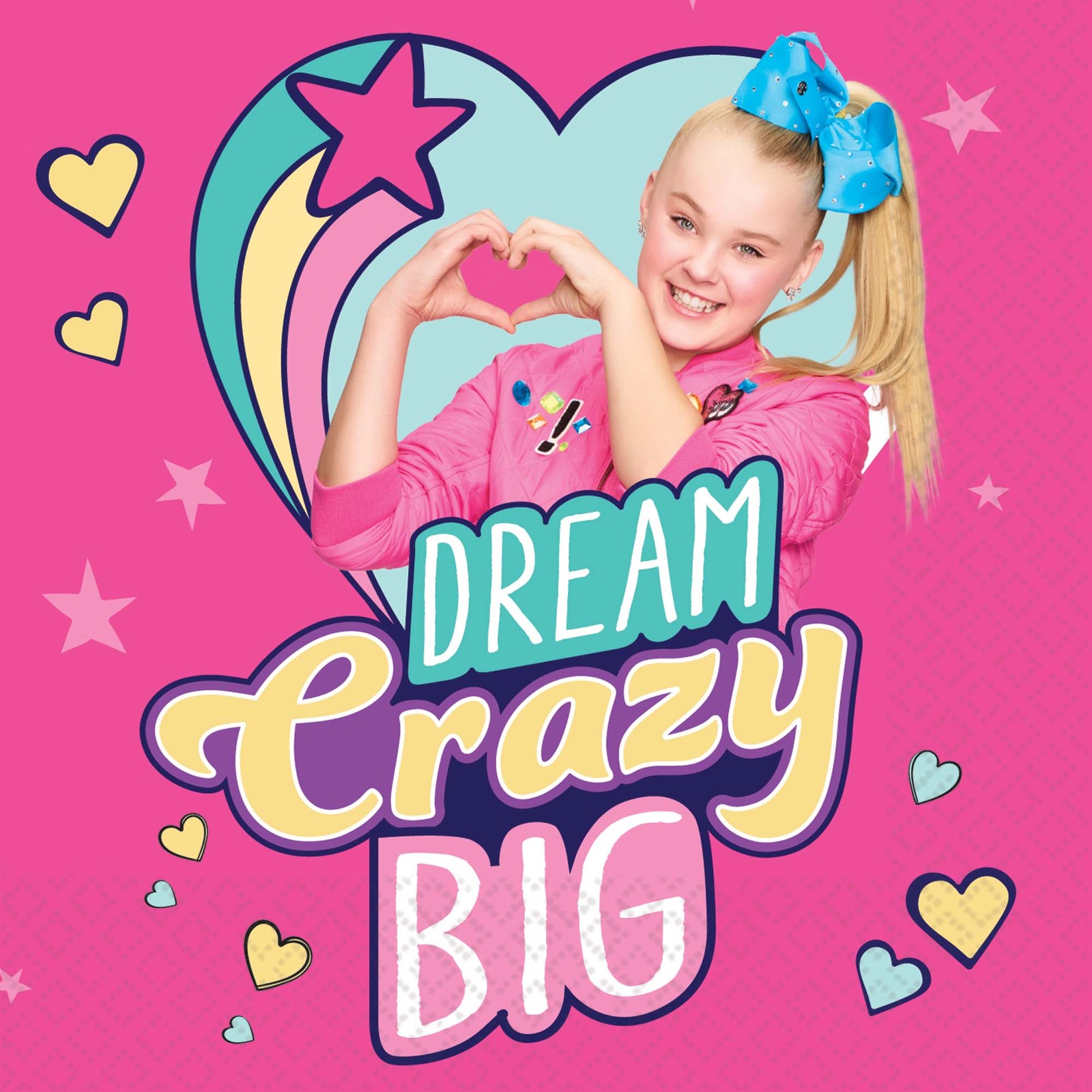 Jojo Siwa Bow Party Supplies Beverage Napkins 16 pack Perfect Party