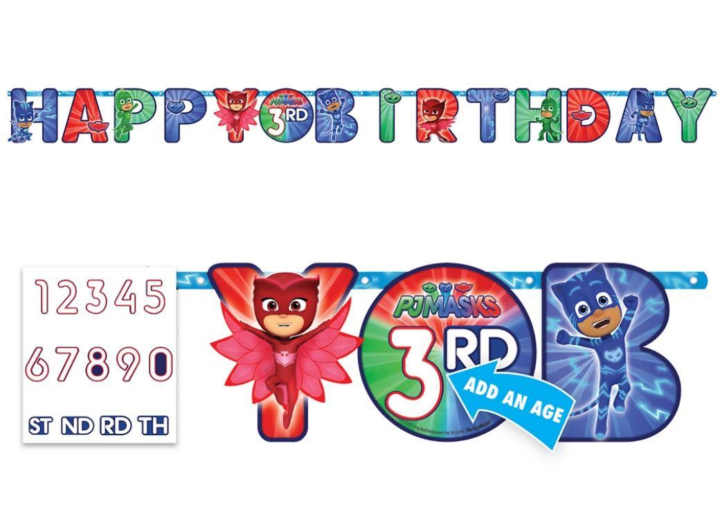 Batman Jumbo Add-An-Age Happy Birthday Letter Banner 
