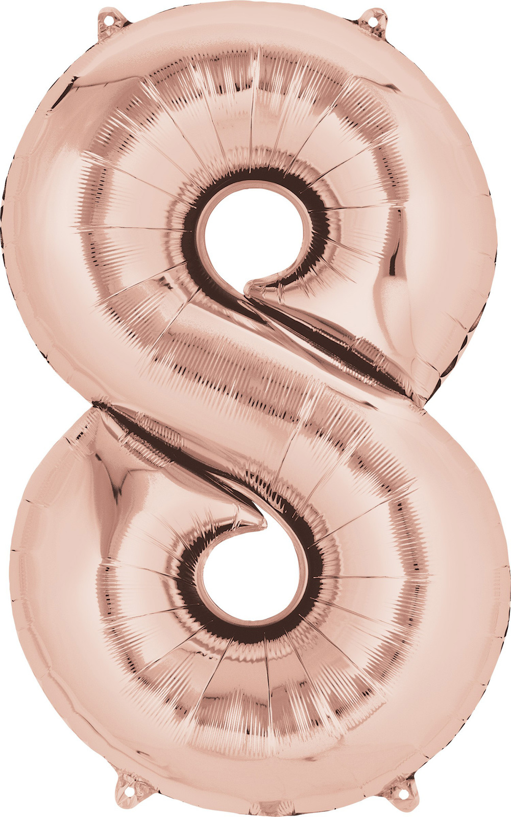 Large Rose Gold Number Foil Balloons 86cm approx. Numbers 0 - 9 18 21 30 40 & 50 - Picture 9 of 18