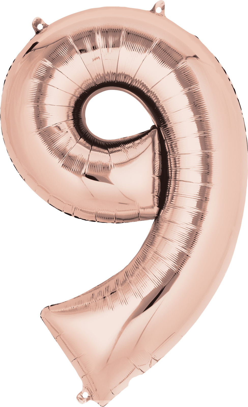 Large Rose Gold Number Foil Balloons 86cm approx. Numbers 0 - 9 18 21 30 40 & 50 - Picture 10 of 18