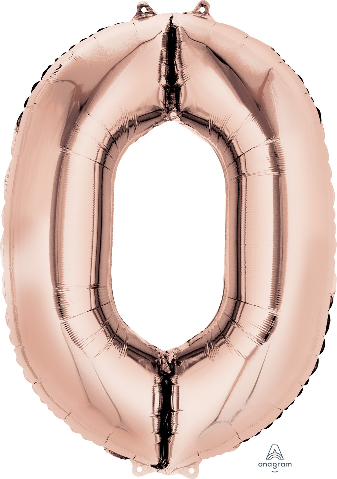 Large Rose Gold Number Foil Balloons 86cm approx. Numbers 0 - 9 18 21 30 40 & 50 - Picture 11 of 18
