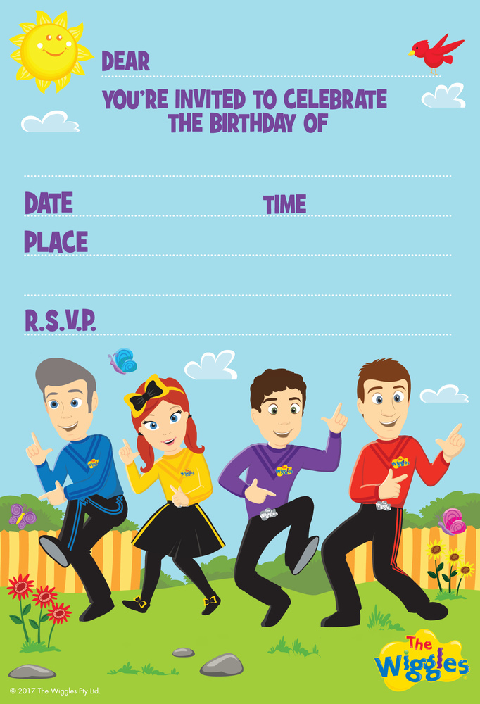 The Wiggles Birthday Party Supplies Nakins 10 x 10 New Factory Sealed 2003 16ct 