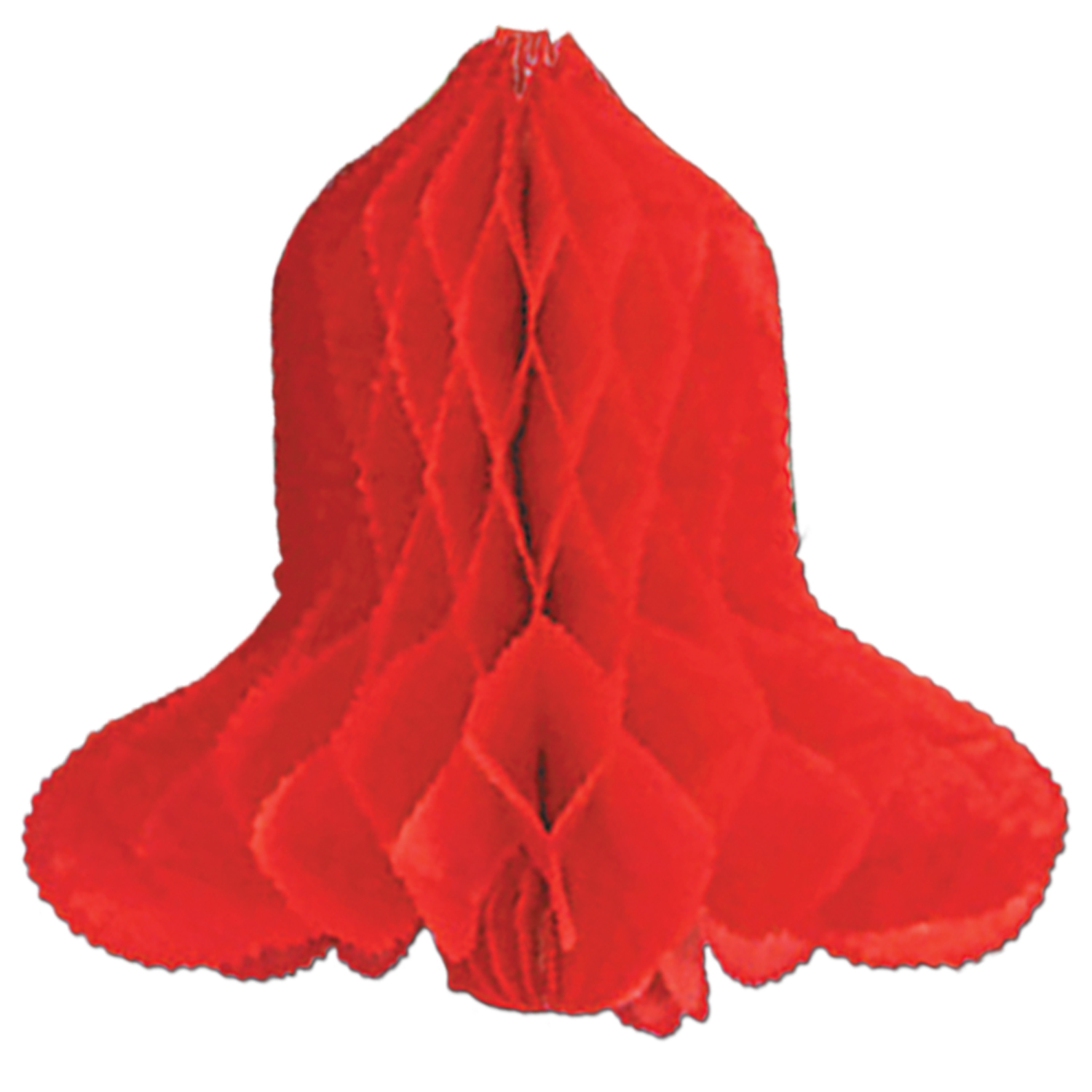Christmas Party Supplies Red Large Tissue Bell Decoration Perfect