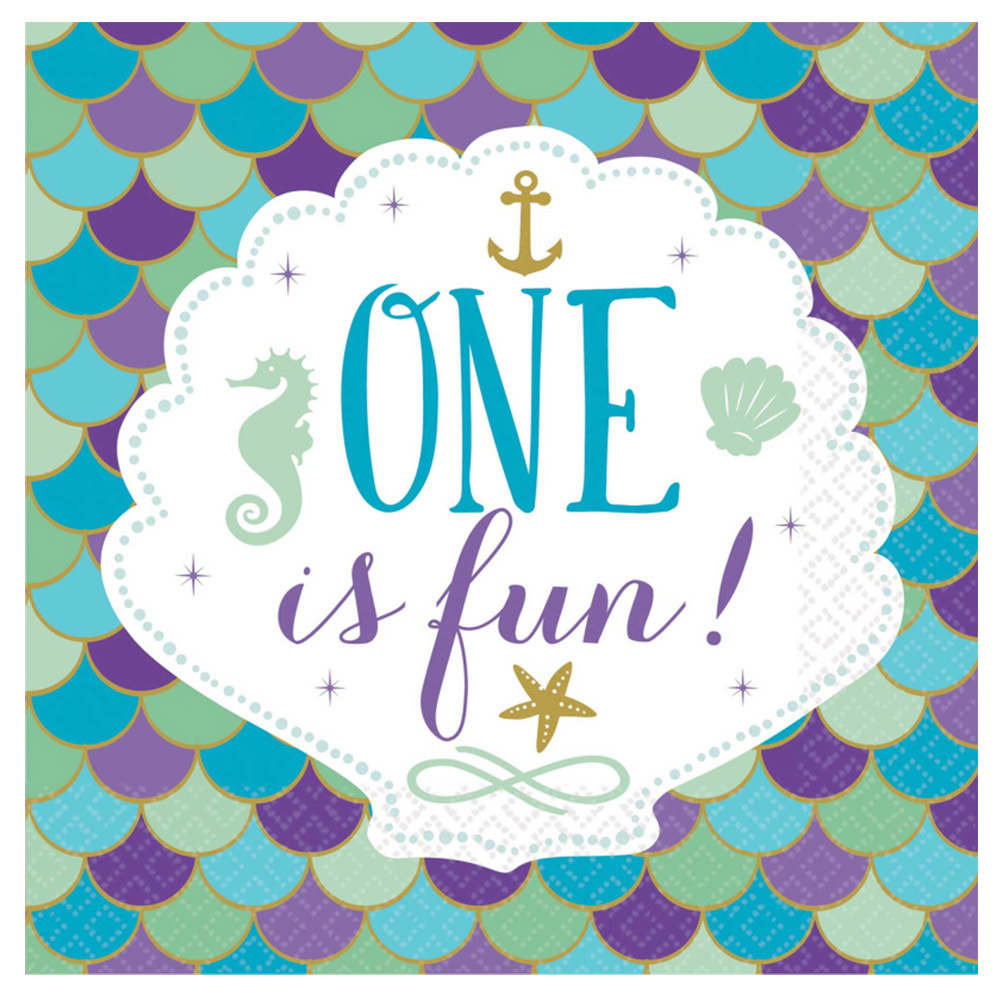 Mermaid And The Little Mermaid Birthday Party Supplies -Choose product from menu - Picture 48 of 55
