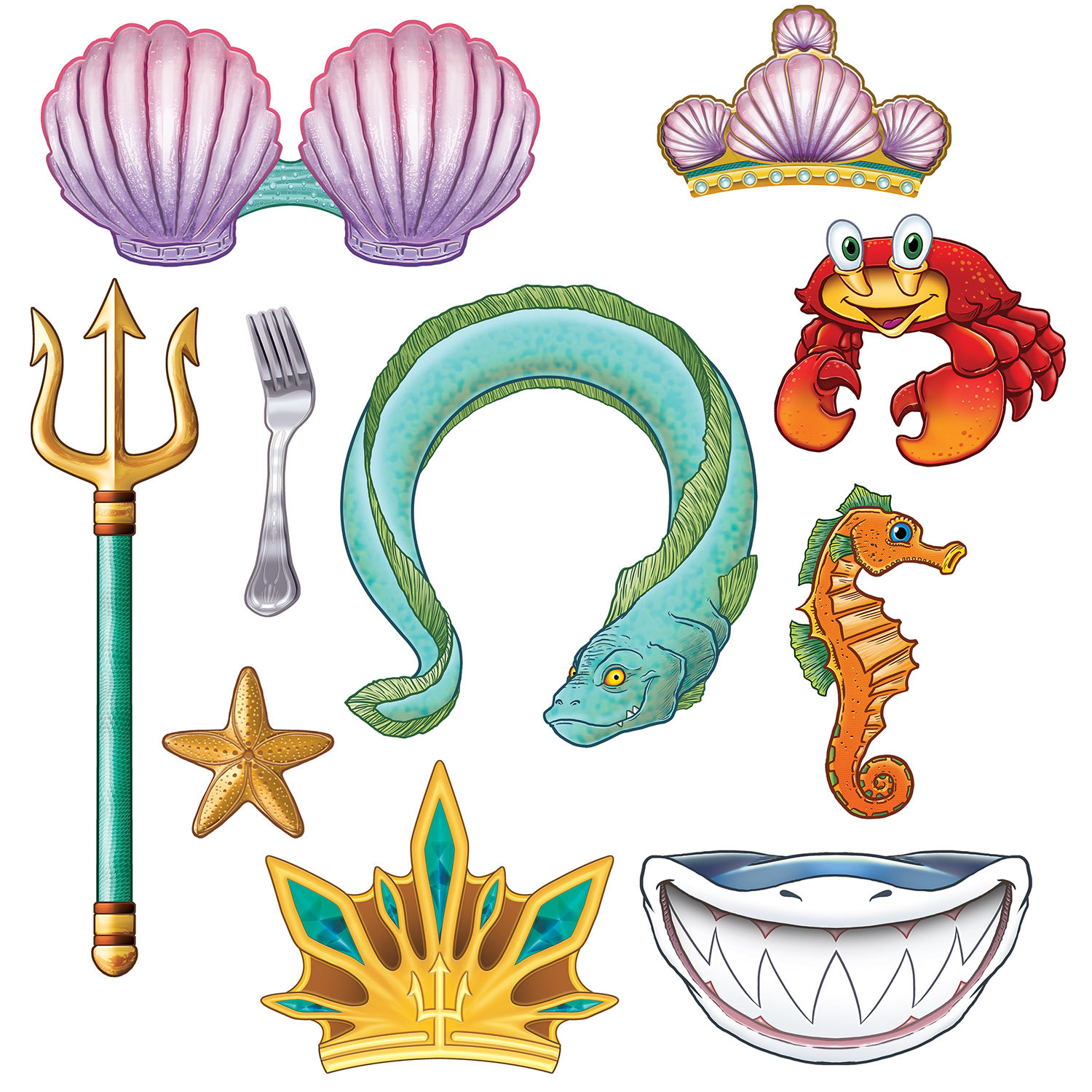 Mermaid And The Little Mermaid Birthday Party Supplies -Choose product from menu - Picture 52 of 55