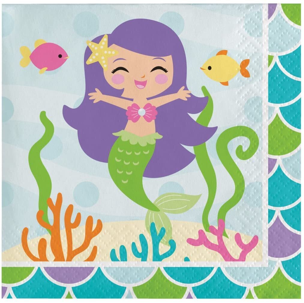 Mermaid And The Little Mermaid Birthday Party Supplies -Choose product from menu - Picture 54 of 55