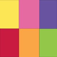 Assort Tropical 6 with Red (Qualatex)