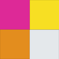 Assort Jewel 4 Magenta Yellow Orange Clear (Qualatex)