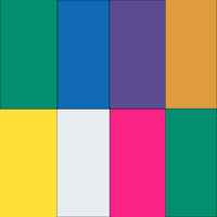 Assort Jewel 7 Green Blue Purple Orange Yellow Clear Magenta (Qualatex)