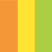 Assort 3 Tropical Orange Yellow Green (Qualatex)