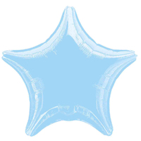 Metallic Pearl Pastel Blue Star Shaped Foil Balloon