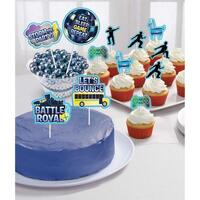 Battle Royal Cake Topper Kit Paper 12 Pieces