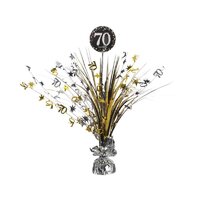 Sparkling Celebration 70th Birthday Centerpiece Spray Decoration