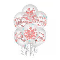 Free Spirit Happy Birthday Latex Balloons 6 Pack