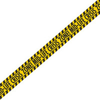 Over The Hill Construction Mid-Life Crisis Zone Party Tape