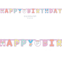 Unicorn Party Add An Age Letter Happy Birthday Banner 