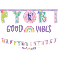 Coachella Jumbo Add-An-Age Letter Birthday Banner Kit