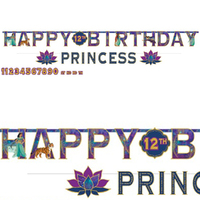 Aladdin Jumbo Add An Age Letter Banner Happy Birthday