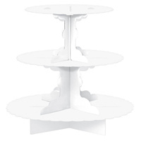 Treat Stands 3 Tier White