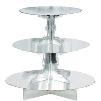 Treat Stands 3 Tier Silver