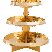 Gold Treat Cupcake Stand 3 Tier
