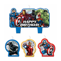 Marvel Avengers Powers Unite Birthday Candle Set