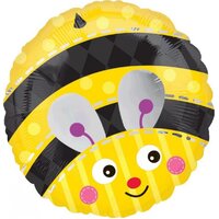 Baby Shower Bumble Bee Round Foil Balloon