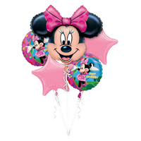 Minnie Mouse Birthday Party Supplies Bouquet 5 Balloons