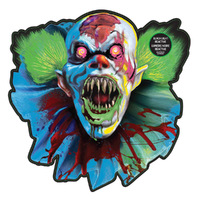 Halloween Creepy Face Carnival Cutout Black Light Reactive