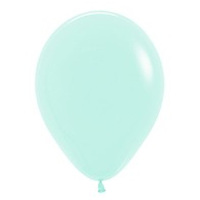 Pastel Matte Green Latex Balloons 25 Pack