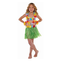 Hawaiian Luau Hula Skirt Kit Child Size 5 Piece Set