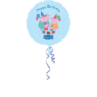 Peppa Pig Happy Birthday Round Foil Balloon