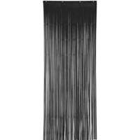 Black Metallic Foil Door Curtain