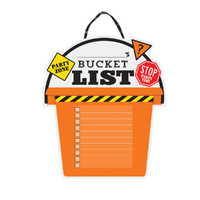 Over The Hill Construction Bucket List Standing Sign