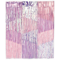 Luminous Birthday Iridescent Foil Backdrop