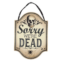 Halloween Boneyard MDF Hanging Sign