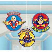 DC Superhero Girls Honeycomb Decorations 3 Pack