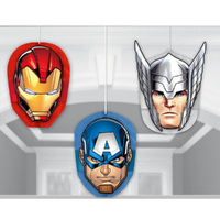 Marvel Avengers Honeycomb Decorations 3 Pack