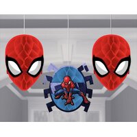 Spiderman Webbed Wonder Honeycomb Tissue Decorations 3 Pack