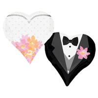 Wedding Couple Hearts SuperShape Foil Balloon