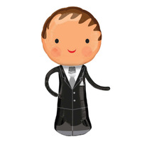 Wedding Handsome Groom SuperShape Foil Balloon