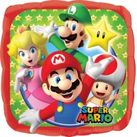 Super Mario Brothers Square Foil Balloon